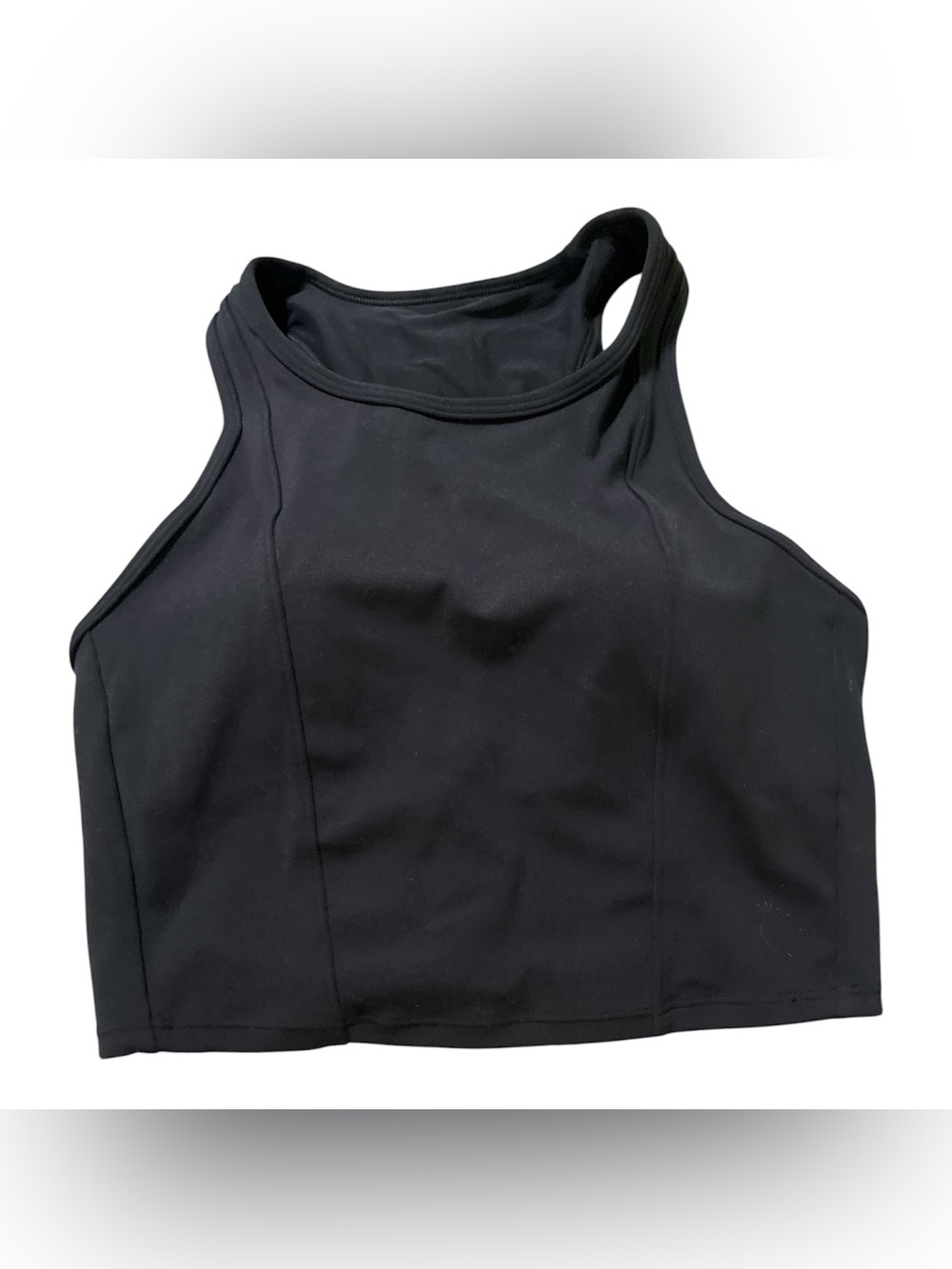 all in motion Black High Neck Sports Bra Crop Tank
